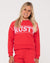 Rusty Line Oversize Crew Fleece Girls