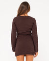 Rusty Leo Long Sleeve Knit Mini Dress