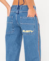 Rusty Flip Mommy low rise wide leg denim pant