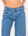 Rusty Flip Mommy low rise wide leg denim pant