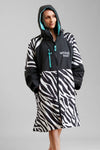 White Water Adults Hard Shell Robe - zebra