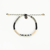 Stylish Pineapple Island anklet SNGA-004 with black and beige woven design.