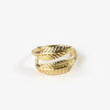 Pineapple Island Bocca Feather Ring - Gold