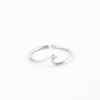 Pineapple Island Surfer Girl Wave Ring - Silver