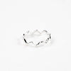 Pineapple Island Ripple Wave Ring - Silver