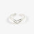 Pineapple Island Breaking Wave Wishbone Ring -Silver