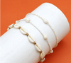 Pineapple Island Giada Rahayu Steel Beaded Surf Anklet