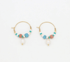Pineapple Island Giada Pecahan Wire Hoop Earrings