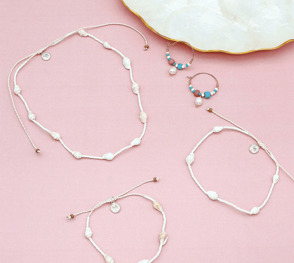 Pineapple Island Giada Pecahan Wire Hoop Earrings