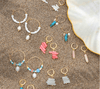 Pineapple Island Giada Pecahan Wire Hoop Earrings