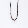 Pineapple island Handmade adjustable necklace centred with a shark tooth charm