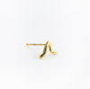Pineapple Island gold wave stud earrings