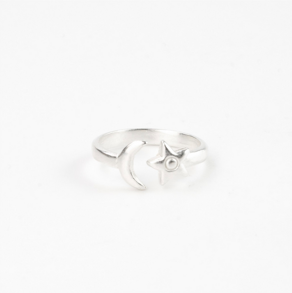 Pineapple Island Moon & Stars Ring