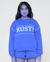 RUSTY line oversized crew fleece