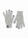 Rusty Hold Up Gloves in light grey marble with ribbed cuffs and touch screen tips.