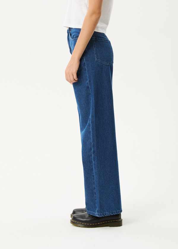 Afends Bella- Denim Wide Leg Baggy Jean