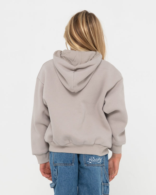 Rusty Signature Hooded Fleece Girls