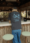 AFENDS Cosmic Con Heavyweight Boxy Tee - Stone Black