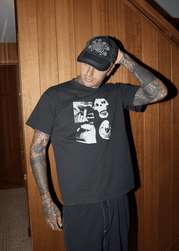 AFENDS Cosmic Con Six Panel Cap - Black