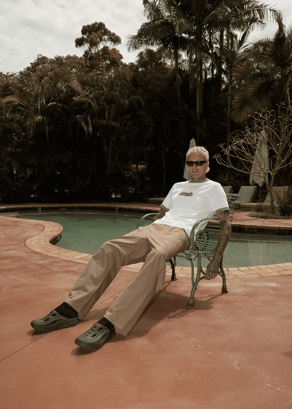 AFENDS Glider Pleated Pant - Fossil