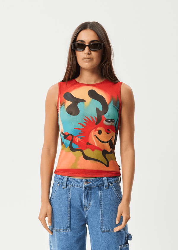 AFENDS Apocalypso Sheer Tank - Multi