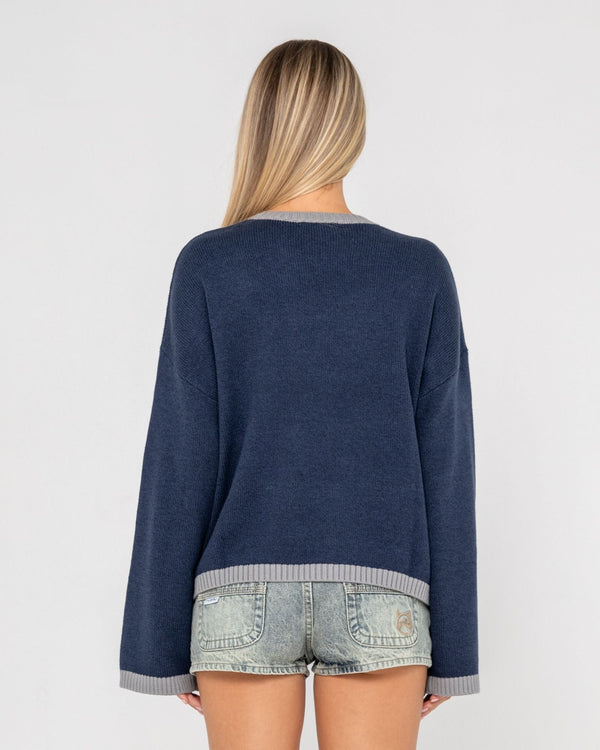Rider Relaxed Crew Neck Knit