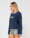 Rider Relaxed Crew Neck Knit