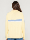 Rusty White Lines Long Sleeve Crew Neck Knit