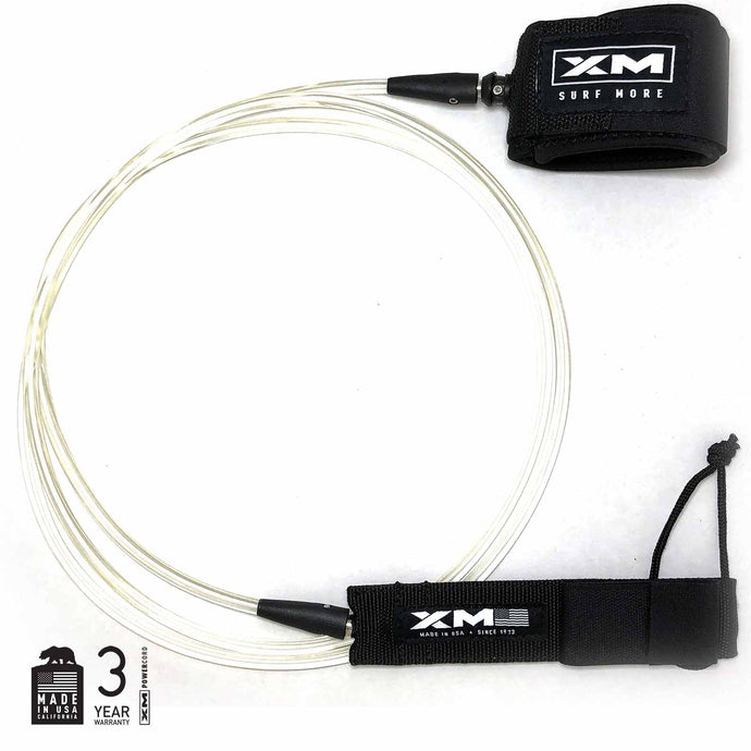 Xm surf more 12ft core leash - regular SUP - Clear/White