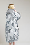 White Water Adults Hard Shell Robe - Arctic Camo/Grey