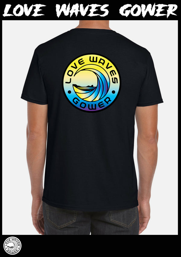 Love waves Fluro print tee shirt