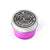 Mr. Zog's SexWax candle in vibrant purple with a metal lid.