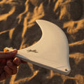 Deflow Cream 8.5" longboard fin - white