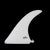 Deflow Cream 9" longboard fin - white