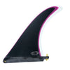 Cream 9.75" longboard fin - Black violet