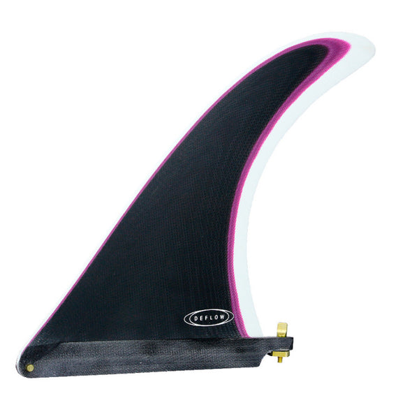 Cream 9.75" longboard fin - Black violet