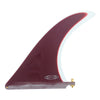 Cream 9.75" longboard fin - Dark Cherry