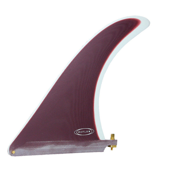 Cream 9.75" longboard fin - Dark Cherry