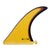 Cream 9.75" longboard fin - Ochre