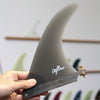 Deflow Mini Cream longboard fin 7" - grey