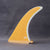 Cream 9.75" longboard fin - Mustard