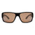 I-Sea Free Bird sunglasses in black frame with copper polarised lenses, front view.