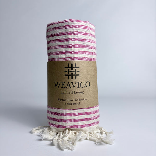 WeaviCo Stripe Turkish Towel – 100% Cotton