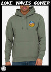 Love Waves Fluro print Hoodie