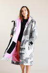 White Water Adult Hard Shell Robe - Arctic Camo/Pink