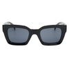 I-Sea Hendrix sunglasses with black frame and smoke polarized lenses, front view.