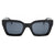 I-Sea Hendrix sunglasses with black frame and smoke polarized lenses, front view.