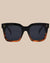 I-Sea Waverly sunglasses in black tort with G15 polarized lenses, front view.