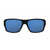 I-Sea Free Bird sunglasses with black frame and blue polarised lenses.