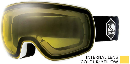 Carve Scope Snow Goggles - White/Yellow